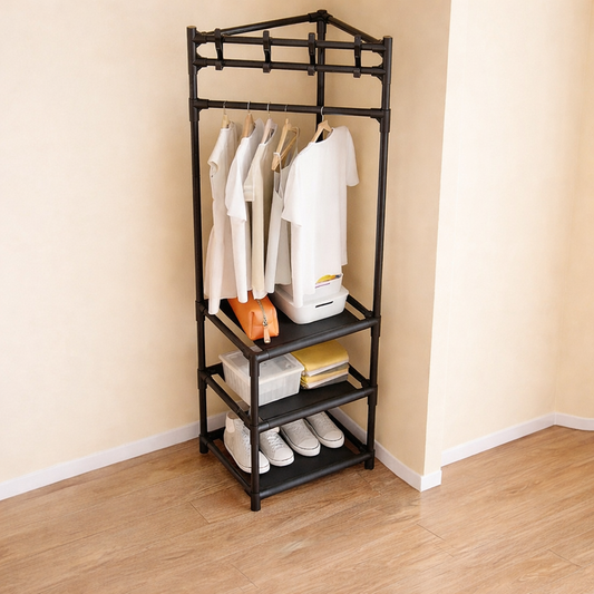 Porte-manteau d’angle avec cintre pour vêtements - زاوية تعليق المعاطف